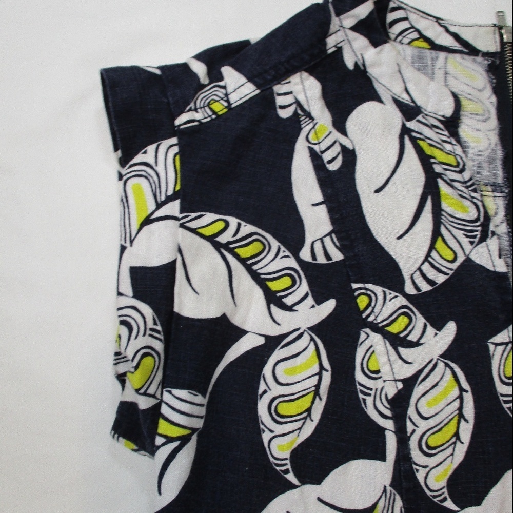 J. CREW Tropical Frond Shift Dress Size XXS - Picture 8 of 9